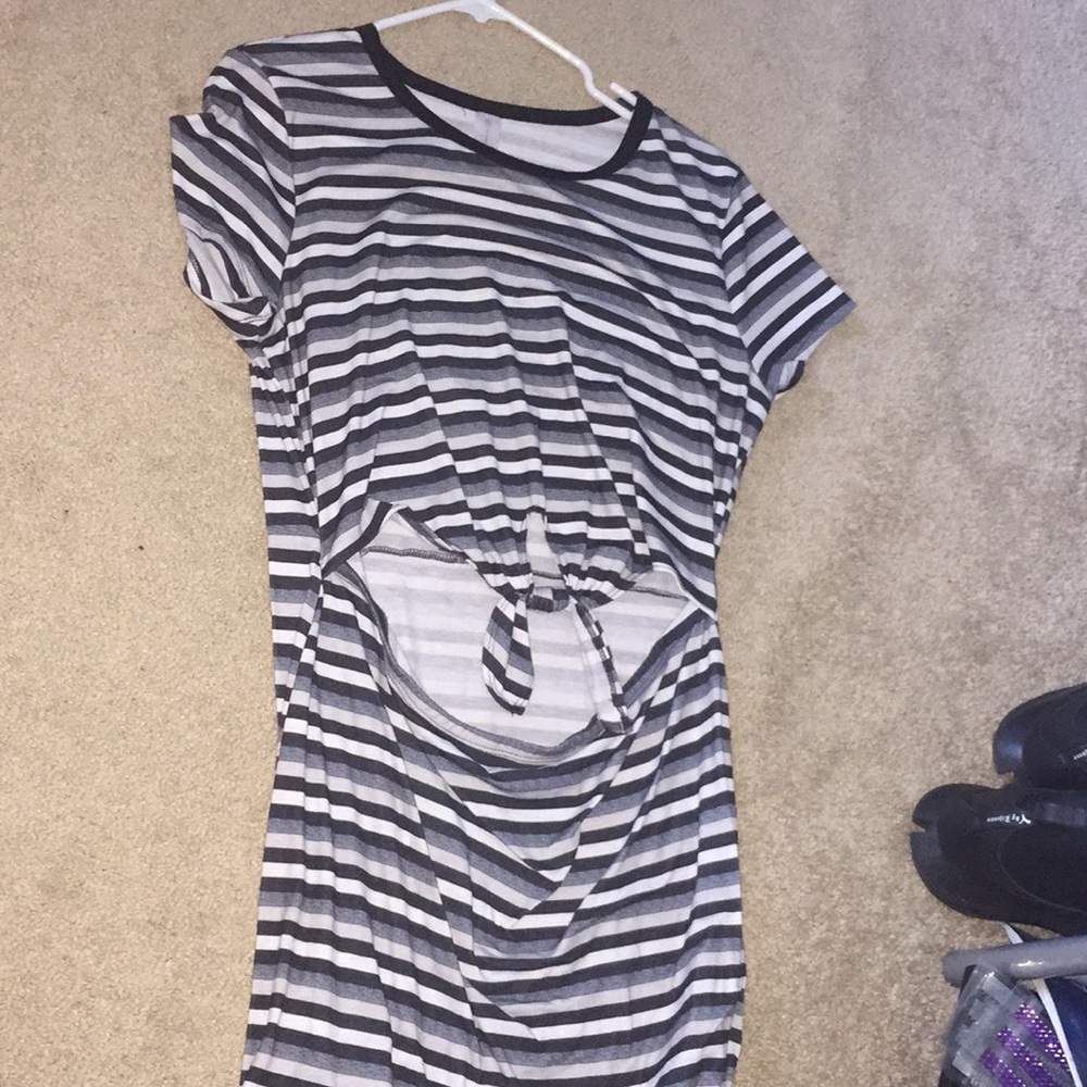 Striped t shirt dress